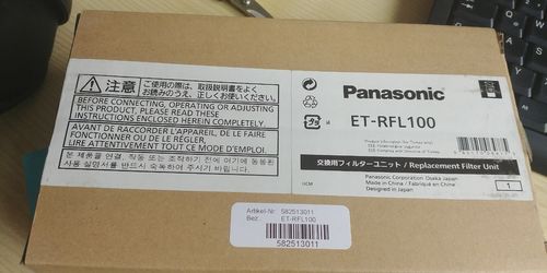 Panasonic ET-RFL100 Ersatzfiltereinheit. Jeder weitere Filter nur 1€