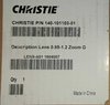 Christie Lens 140-101103-01  (0.9-1.2:1 Zoom G) für DHD550-G, DHD555-GS, DHD600-